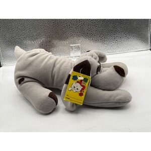 Vintage‎ Applause Puppy Dog Plush Stuffed Animal Spotted Laying Down Toy Gift